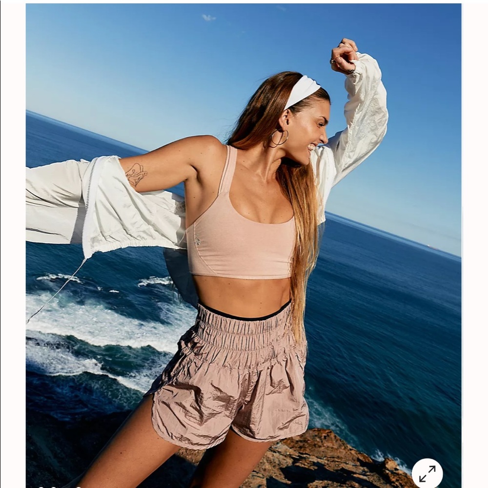 FREE PEOPLE MOVEMENT The Way Home Shorts in color MOONLIGHT MAUVE. Size XS